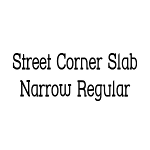 Street Corner Slab Narrow Regular