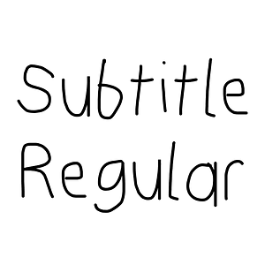 Subtitle Regular