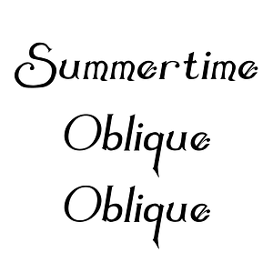 Summertime Oblique Oblique