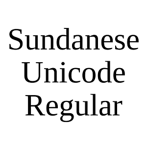 Sundanese Unicode Regular