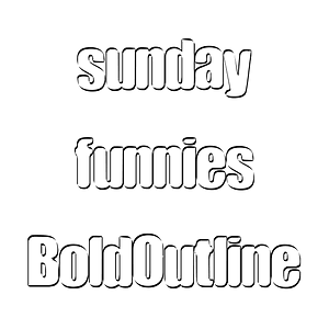 sunday funnies BoldOutline