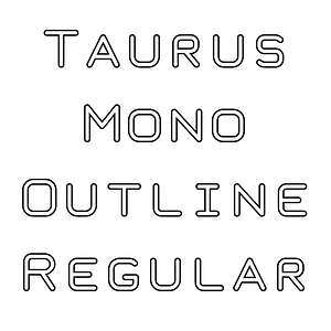 Taurus Mono Outline Regular