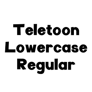 Teletoon Lowercase Regular