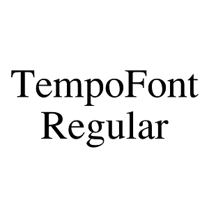 TempoFont Regular