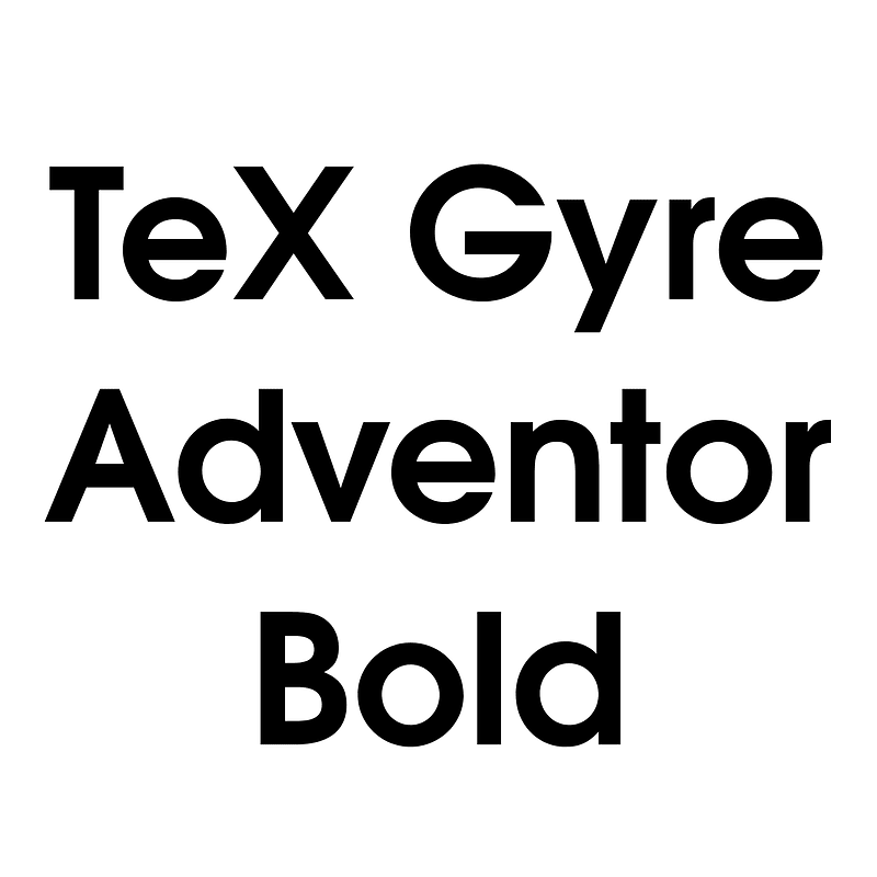 TeX Gyre Adventor Bold