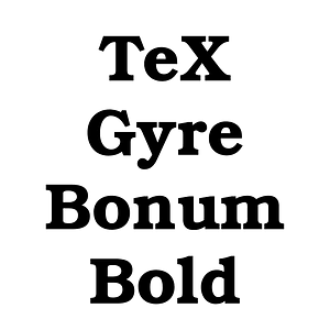 TeX Gyre Bonum Bold