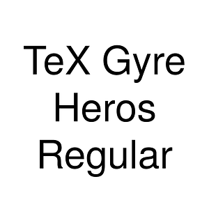 TeX Gyre Heros Regular