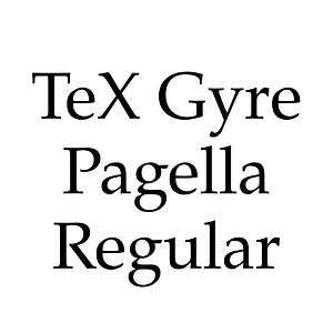 TeX Gyre Pagella Regular