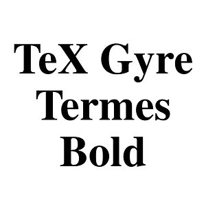 TeX Gyre Termes Bold