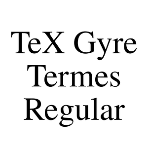 TeX Gyre Termes Regular