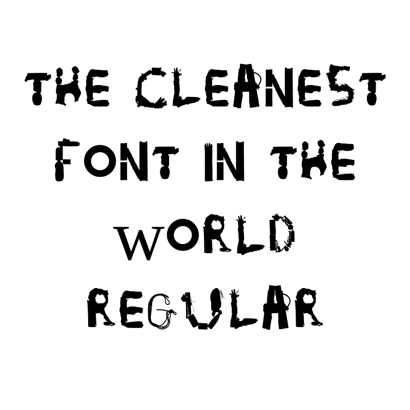 The cleanest font in the world Regular