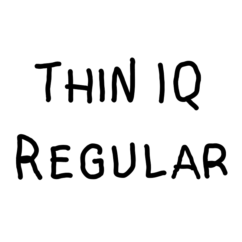 Thin IQ Regular - Free fonts on creazilla.com