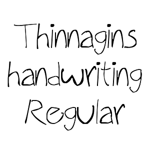 Thinnagins handwriting Regular