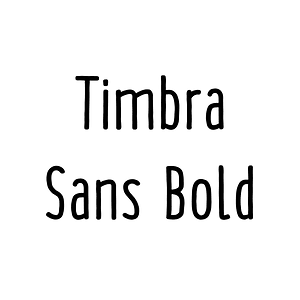 Timbra Sans Bold