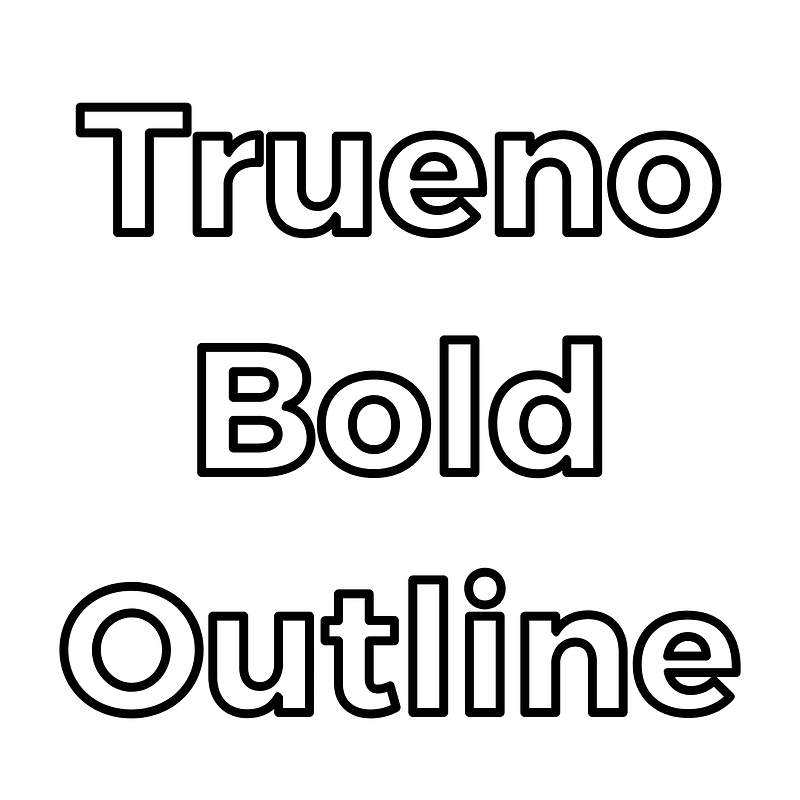 Trueno Bold Outline