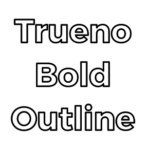 Trueno Bold Outline