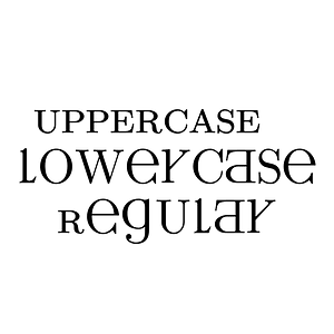 UPPERCASE & lowercase Regular