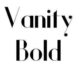 Vanity Bold