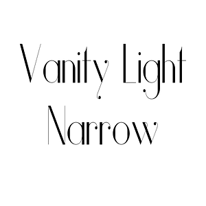 Vanity Light Narrow