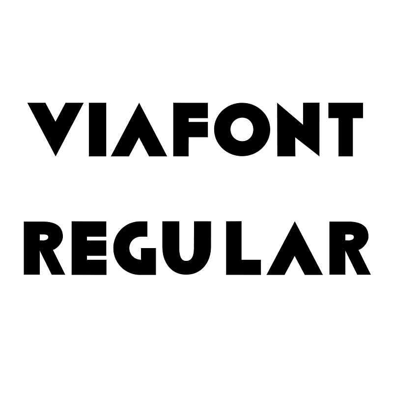 Viafont Regular - Free fonts on creazilla.com