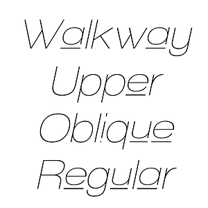 Walkway Upper Oblique Regular