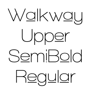 Walkway Upper SemiBold Regular