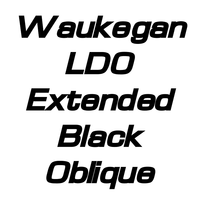 Waukegan LDO Extended Black Oblique
