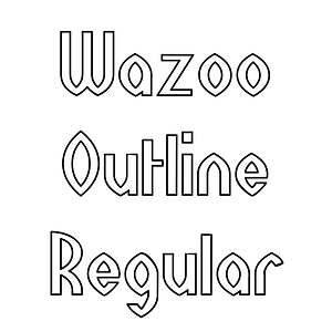 Wazoo Outline Regular