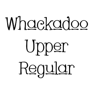 Whackadoo Upper Regular