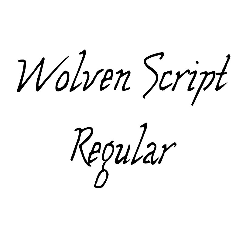 Wolven Script Regular