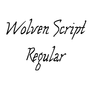 Wolven Script Regular