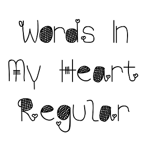 Words In My Heart Regular