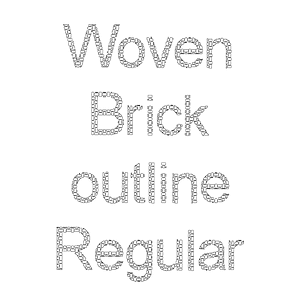 Woven Brick outline Regular