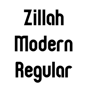 Zillah Modern Regular - Free fonts on creazilla.com