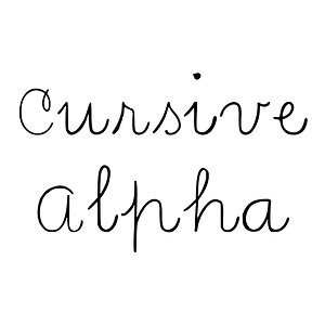 Cursive Alpha