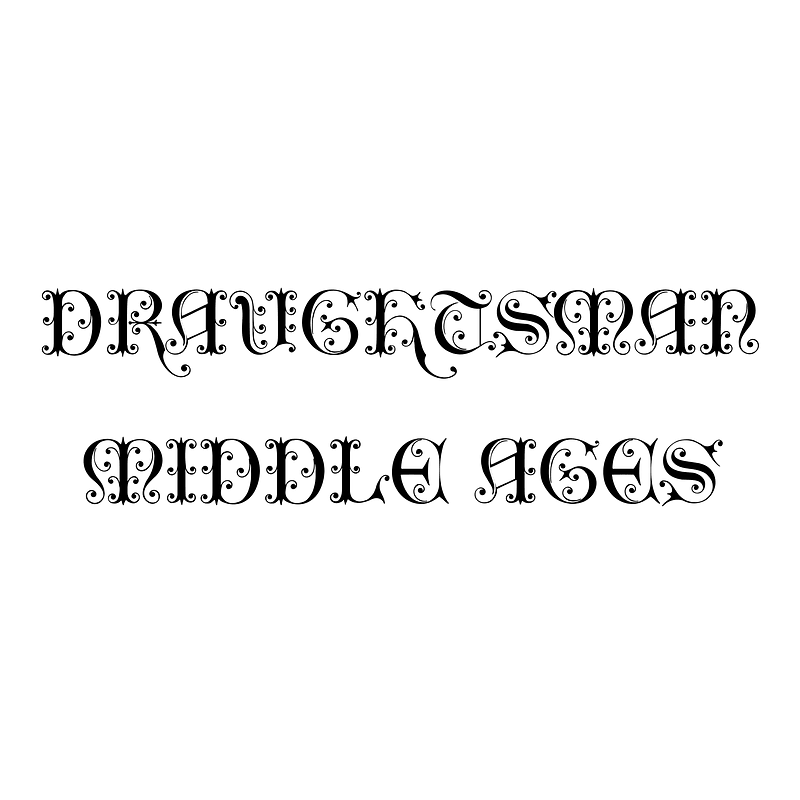 Draughtsman Middle Ages - Free fonts on creazilla.com