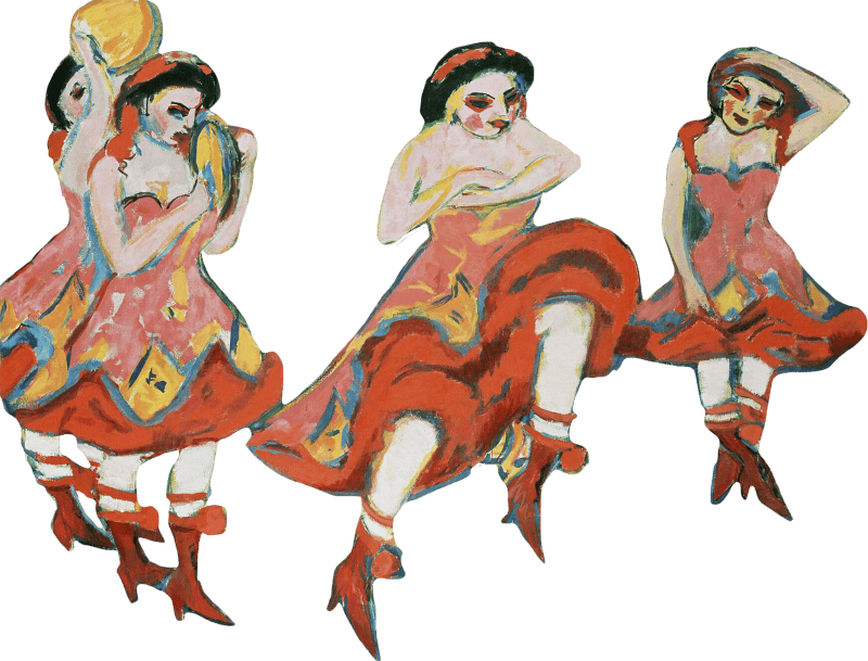 Ernst Ludwig Kirchner - Czarda Dancers