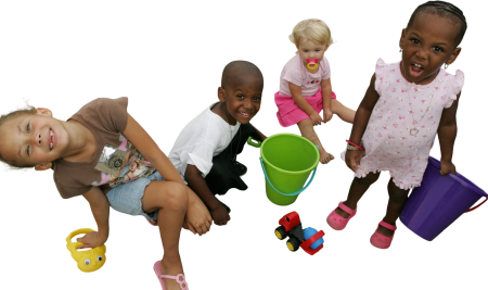 Children Enjoying The Sand