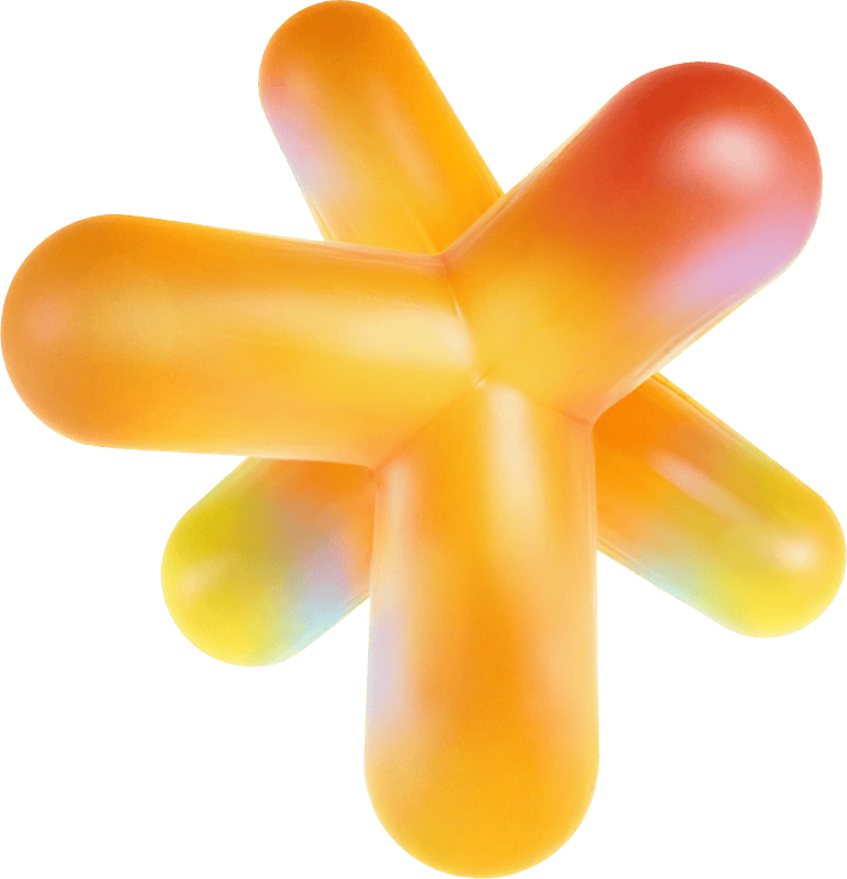 plastic star orange