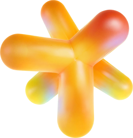 plastic star orange