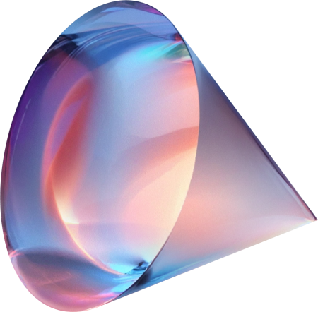 Rose glass cone