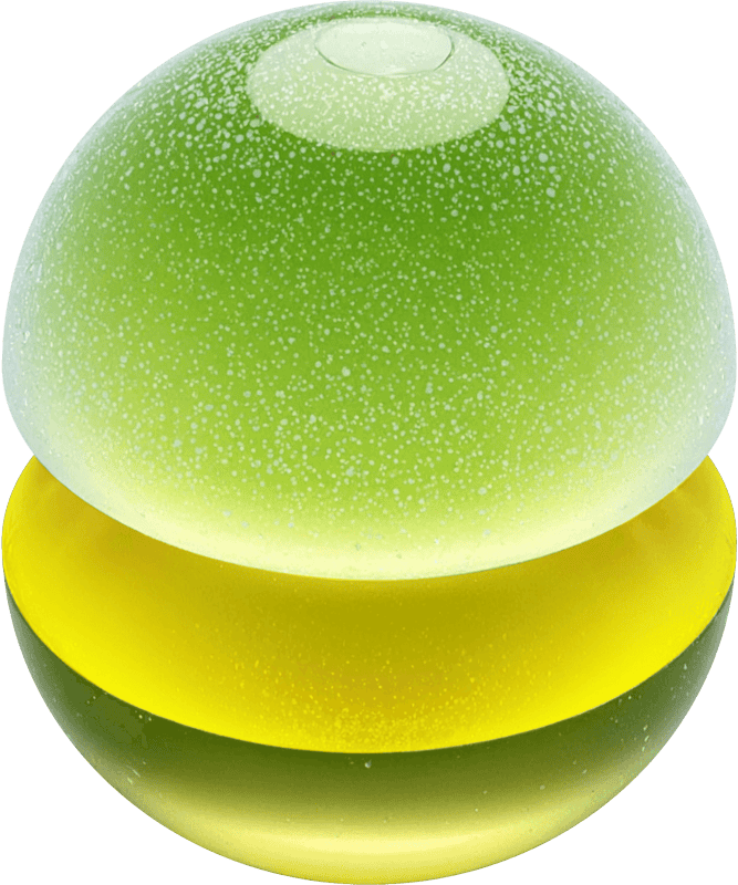 Green divided sphere