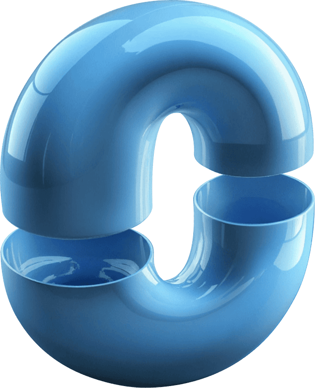 plastic parted torus
