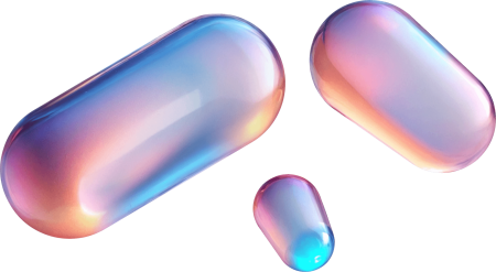 Three glass capsules