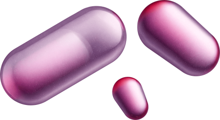 Three plastic capsules