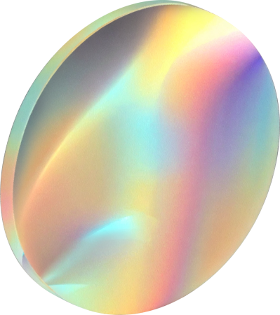 Holographic circle glass