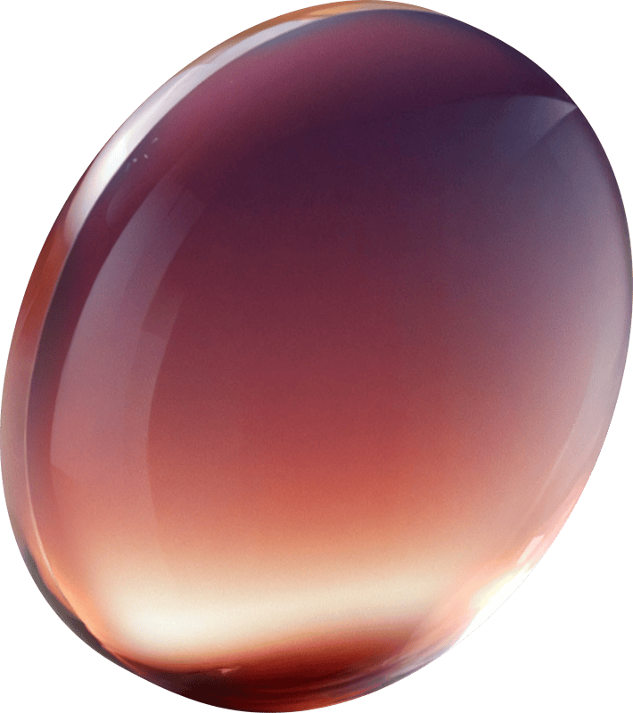 Cherry round glass