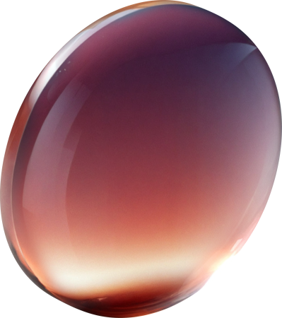 Cherry round glass