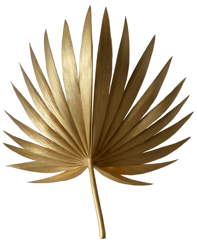 Golden palm leaf