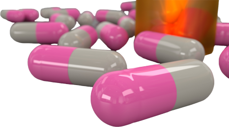 Pink and Grey Capsules